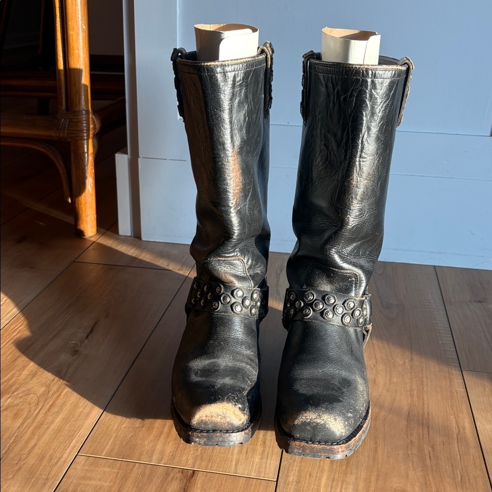 Frye Black Leather Boots